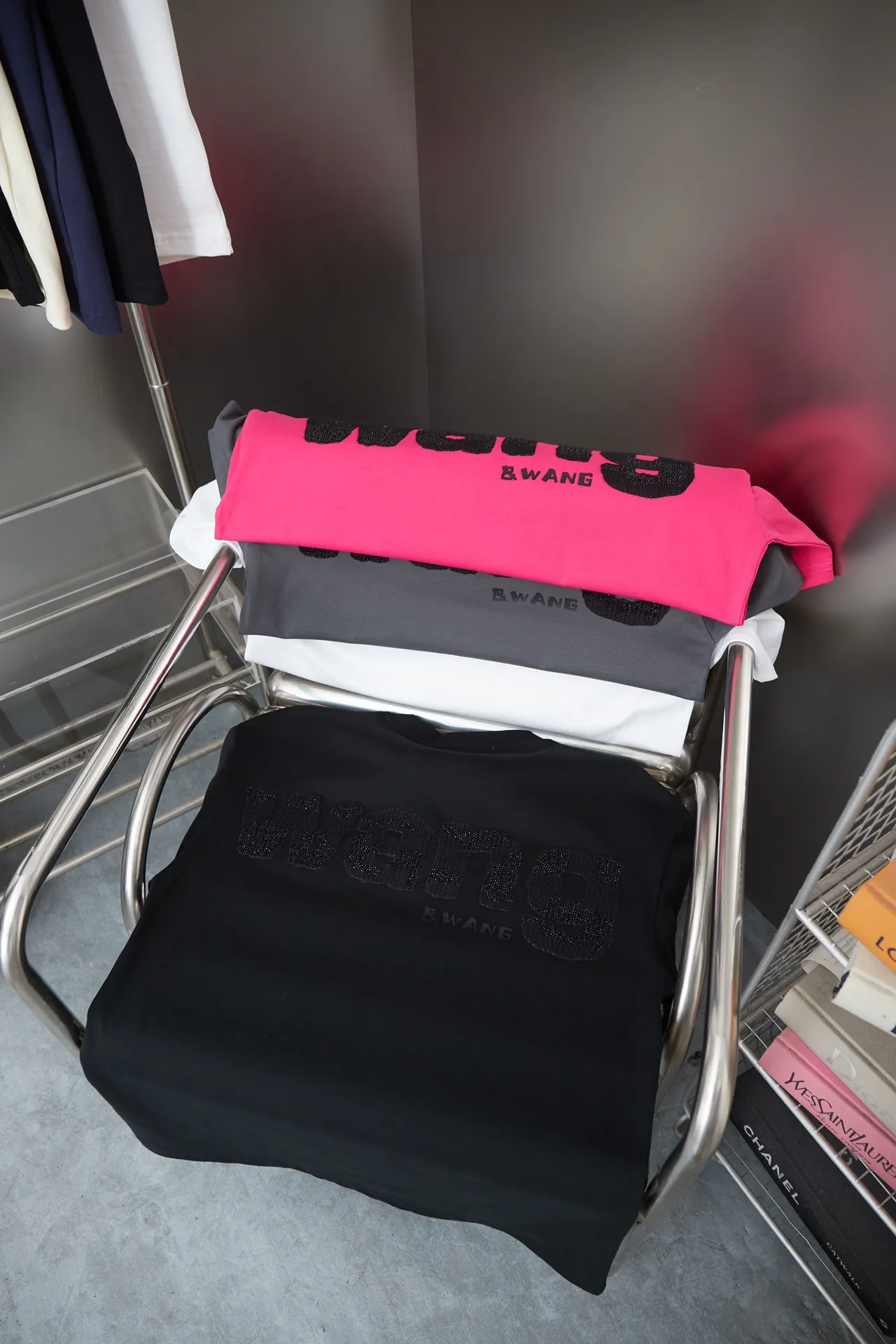Alexarderwang 26SS New Arrival 100% 32 1X 1 ➕ ➕ ：Black/White/ /Gray Size：S/M/L/XL